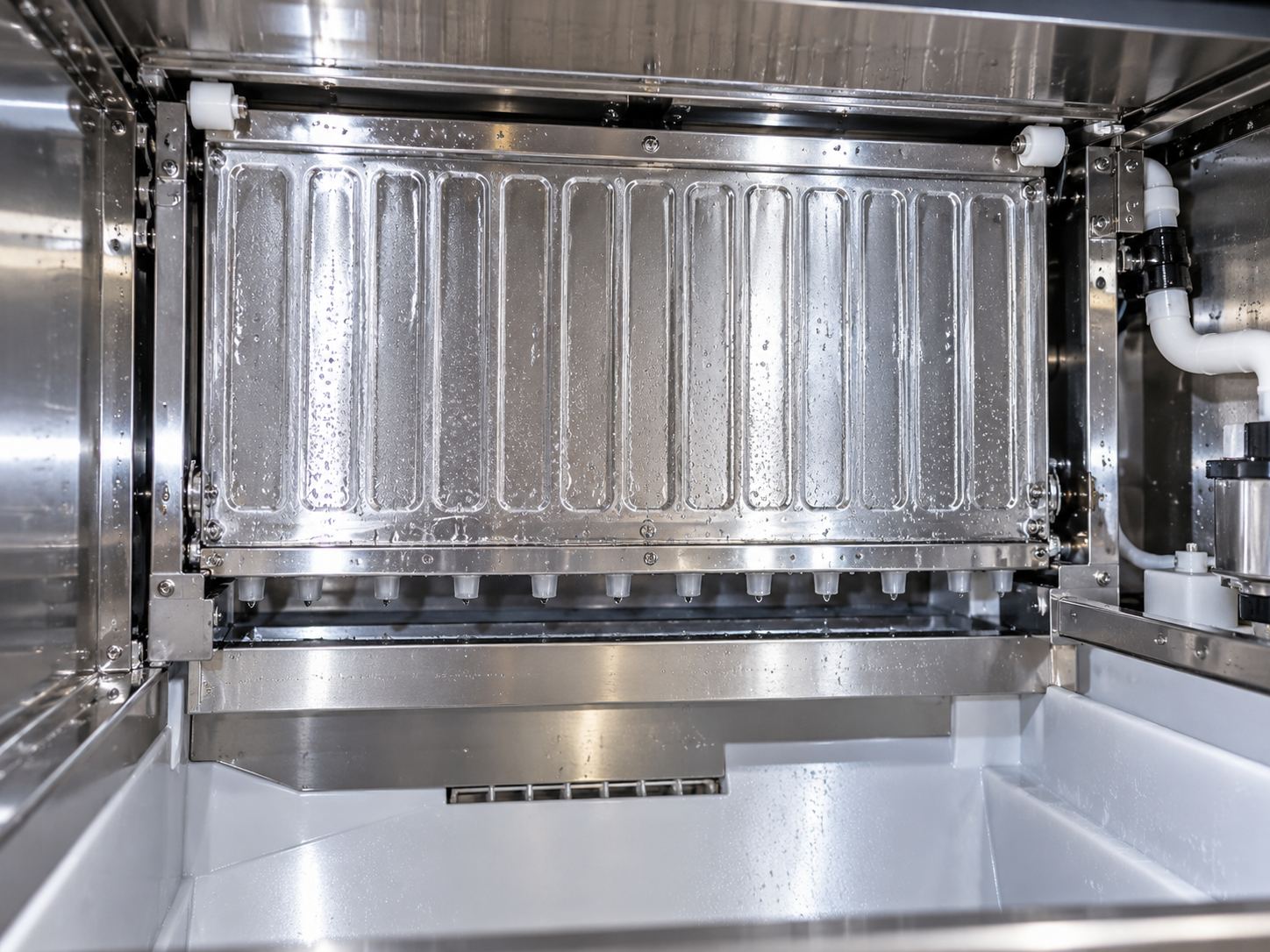 ice machine interior, clean